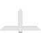 Ekena Millwork Eugene Architectural Grade PVC Gable Bracket, 60"W x 32 1/2"H x 4"D x 6"F, 13/12 Pitch GBP060X33X0406EUG00 - alternate 2